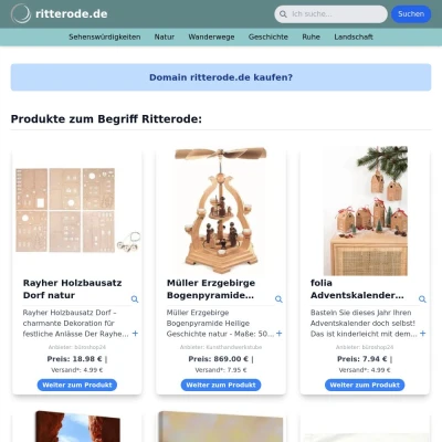 Screenshot ritterode.de