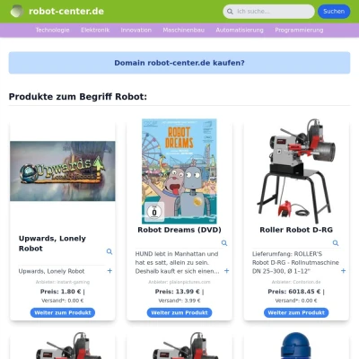 Screenshot robot-center.de
