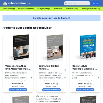 Screenshot robotadvisor.de