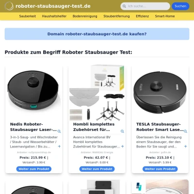 Screenshot roboter-staubsauger-test.de