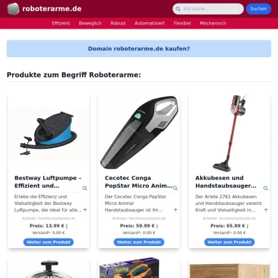 Screenshot roboterarme.de