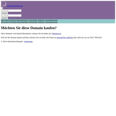 Screenshot roboterherstellung.de