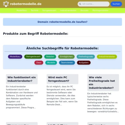 Screenshot robotermodelle.de