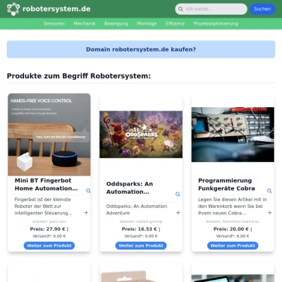 Screenshot robotersystem.de