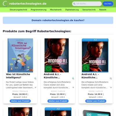 Screenshot robotertechnologien.de