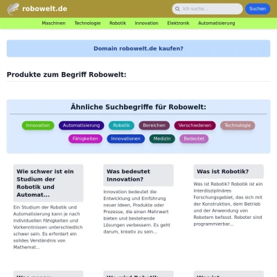 Screenshot robowelt.de