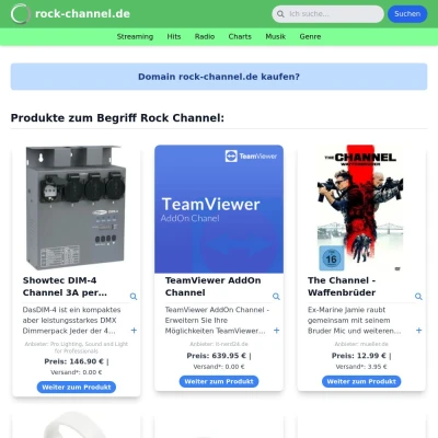 Screenshot rock-channel.de