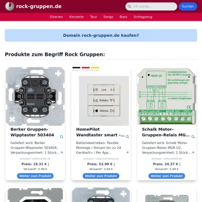 Screenshot rock-gruppen.de