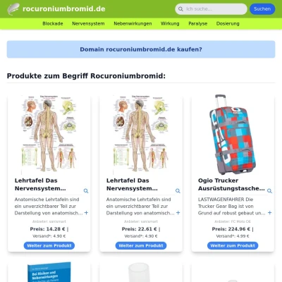 Screenshot rocuroniumbromid.de