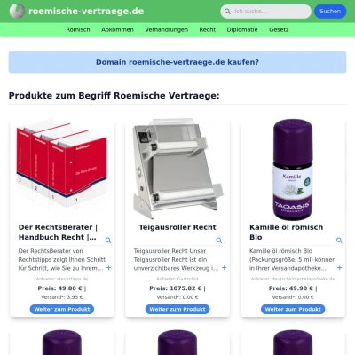 Screenshot roemische-vertraege.de