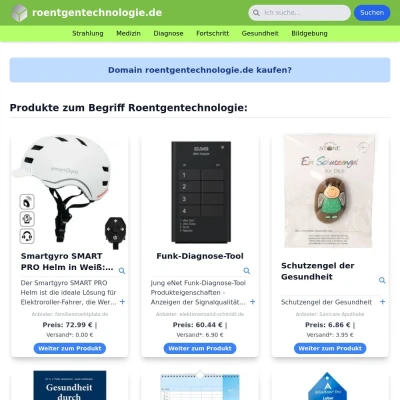 Screenshot roentgentechnologie.de