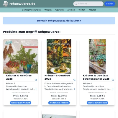 Screenshot rohgewuerze.de