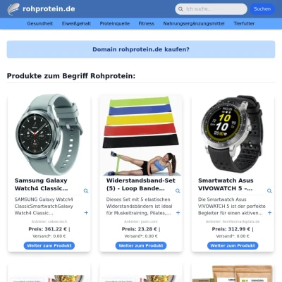 Screenshot rohprotein.de