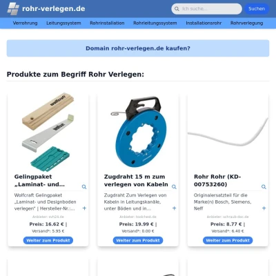Screenshot rohr-verlegen.de