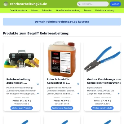 Screenshot rohrbearbeitung24.de