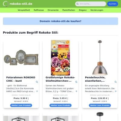 Screenshot rokoko-stil.de