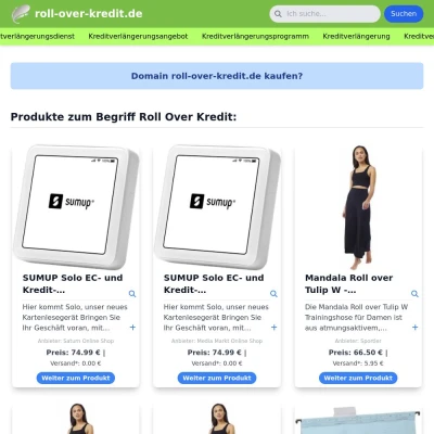 Screenshot roll-over-kredit.de