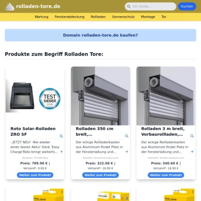 Screenshot rolladen-tore.de