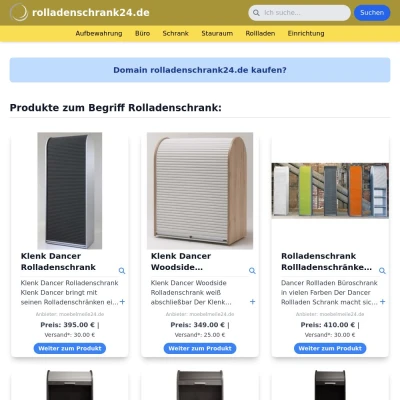 Screenshot rolladenschrank24.de