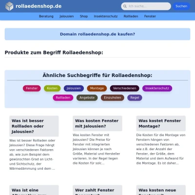 Screenshot rollaedenshop.de