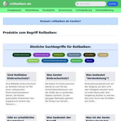 Screenshot rollbalken.de