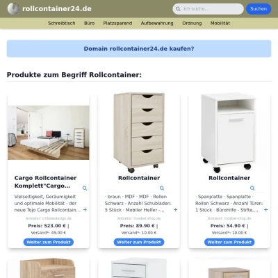 Screenshot rollcontainer24.de