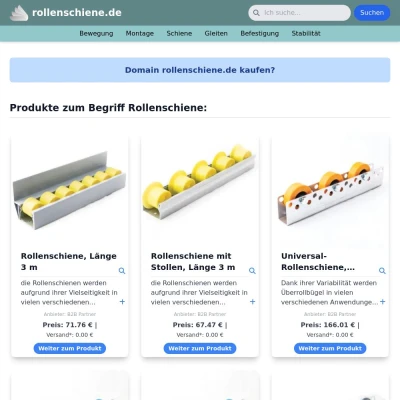 Screenshot rollenschiene.de