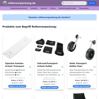 Screenshot rollenverpackung.de