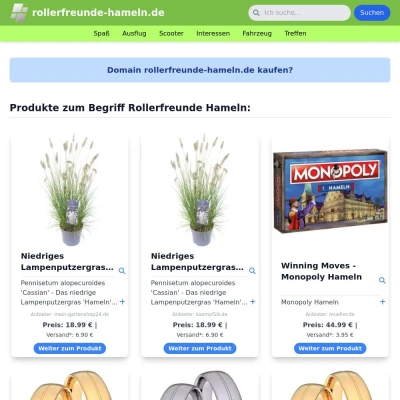 Screenshot rollerfreunde-hameln.de