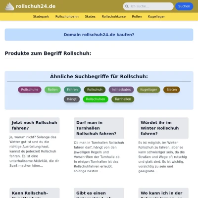 Screenshot rollschuh24.de