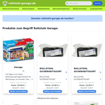 Screenshot rollstuhl-garage.de