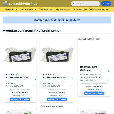 Screenshot rollstuhl-leihen.de