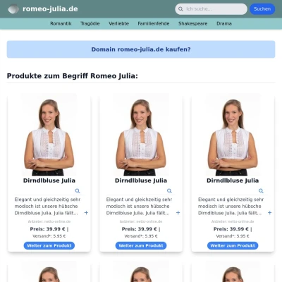 Screenshot romeo-julia.de
