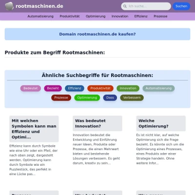 Screenshot rootmaschinen.de