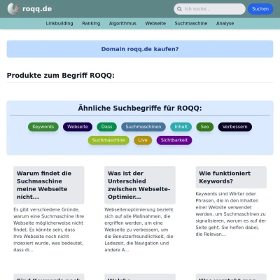 Screenshot roqq.de