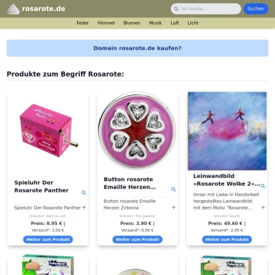 Screenshot rosarote.de