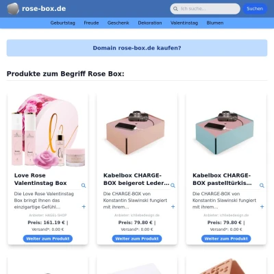 Screenshot rose-box.de