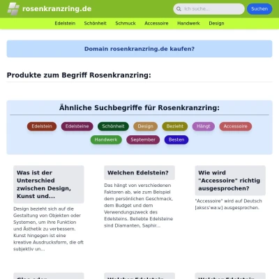 Screenshot rosenkranzring.de