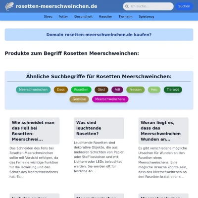 Screenshot rosetten-meerschweinchen.de