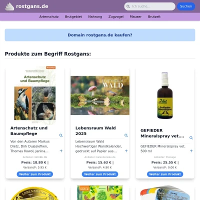 Screenshot rostgans.de