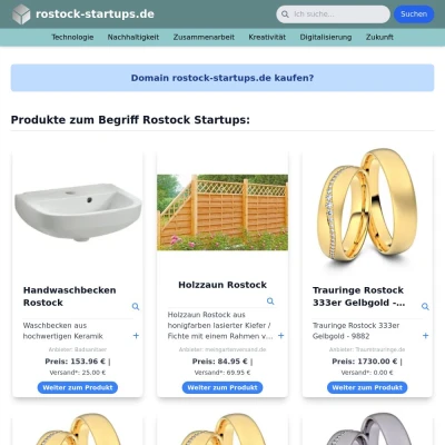 Screenshot rostock-startups.de