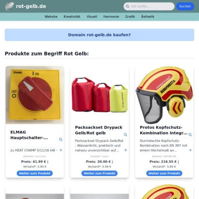 Screenshot rot-gelb.de