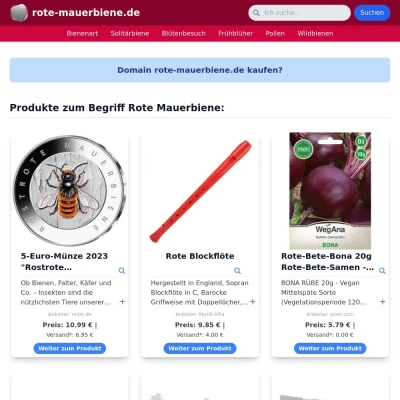 Screenshot rote-mauerbiene.de