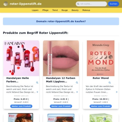 Screenshot roter-lippenstift.de