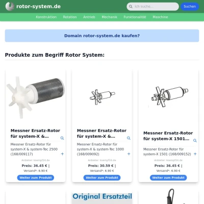 Screenshot rotor-system.de