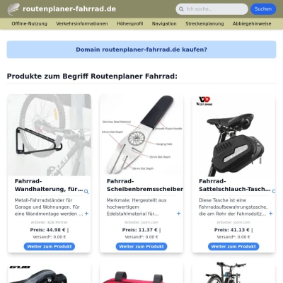 Screenshot routenplaner-fahrrad.de