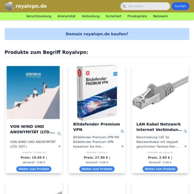 Screenshot royalvpn.de