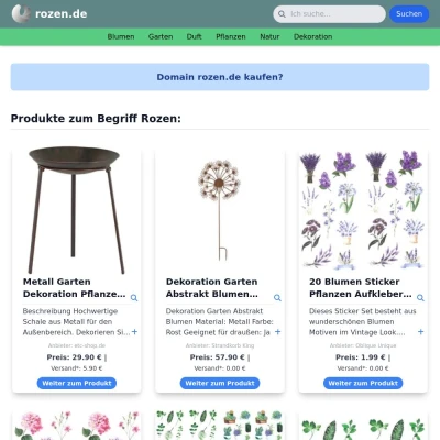 Screenshot rozen.de