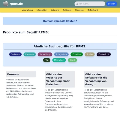 Screenshot rpms.de