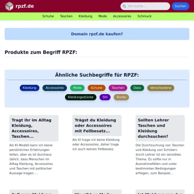 Screenshot rpzf.de